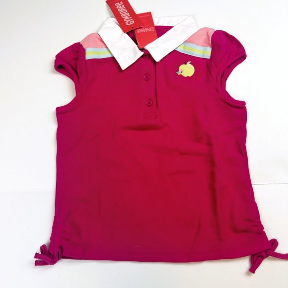 NWT Gymboree Girl Plaid Bermuda Short & Apple Polo Top Size 5 - Picture 6 of 8